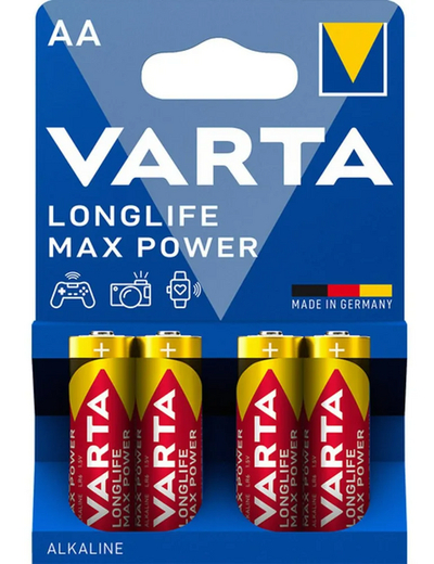 Varta Longlife Max Power AA Batterijen 4ST