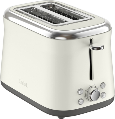 Tefal Collection TT720A Broodrooster - 8 Bruiningsniveaus - Extra Brede Sleuven - Rise - Voor Grote Sneetjes