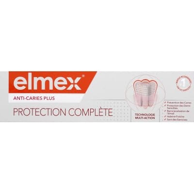 ELMEX - ELMEX Anti-Caries Tandpasta Plus Complete Care - Reineraliseert het glazuur - Beschermt gevoelige tanden en tandvleesirritatie - 75 ml
