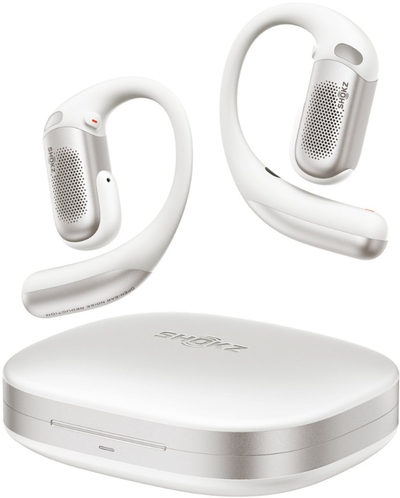 Shokz OpenFit Pro ANR Open-ear Draadloze Oortjes – Adaptieve Ruisonderdrukking - Dolby Atmos + headtracking - 50 Uur Afspeeltijd - Wit