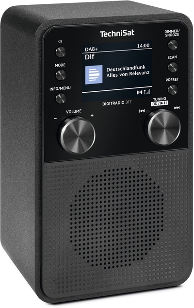 TechniSat DIGITRADIO 317 - compacte DAB+ radio met bluetooth - zwart