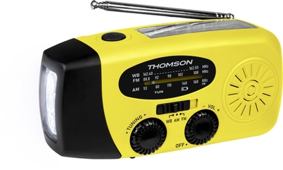 Thomson RT260 noodradio met zaklamp en powerbank functie - Geel