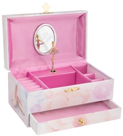 Goki Muziekdoos/sieradendoos Ballerina 19 Cm Roze