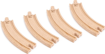 Houten treinbaan lange bochten, 4 pcs - Hape - vanaf 3 jaar