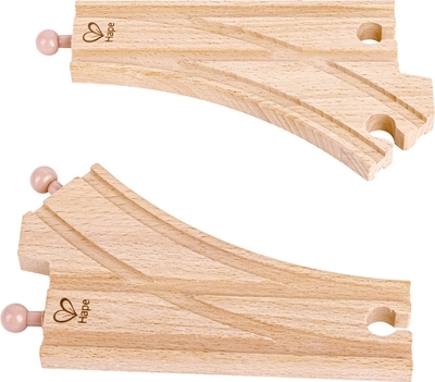 Houten treinbaan wisselbanen, 2 pcs - Hape - vanaf 3 jaar