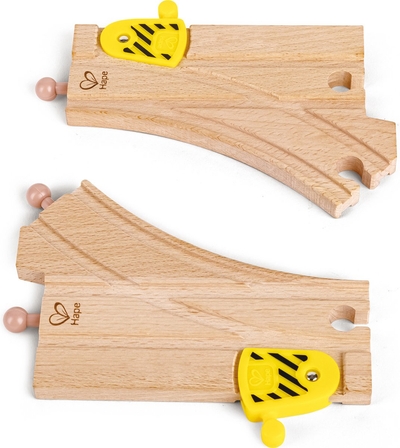 Houten treinbaan aanpasbare wissel 2 pcs - Hape - vanaf 3 jaar