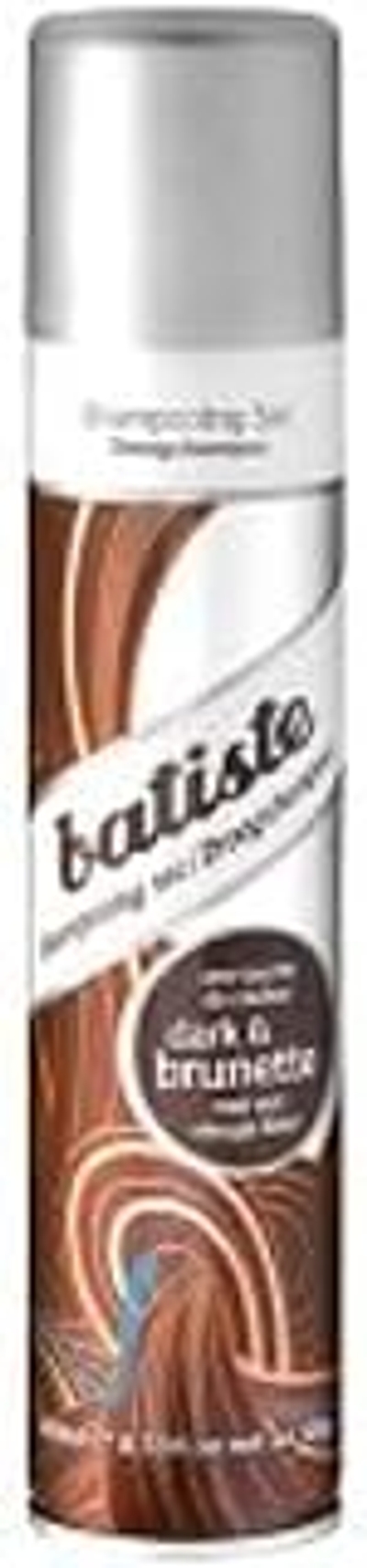 Batiste Brunett Droogshampoo voor het opfrissen en stylen van het haar, haarverzorgingsspray voor donker haar, zonder resten, zonder uitspoelen, haarstyling met kleureffect, 200 ml