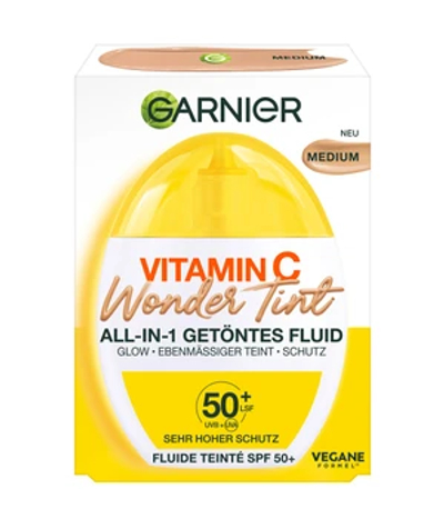 GARNIER Vitamin C Wonder Tint All-In-1 Tinted Fluid Getinte gezichtscrème 40 ml