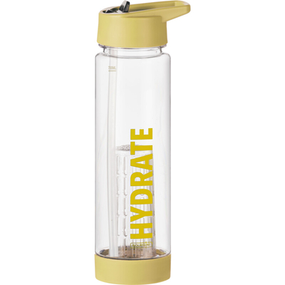 Bourgini Waterfles hydrate geel 700ml Bewaardozen, lunchtrommel, bidons per stuk