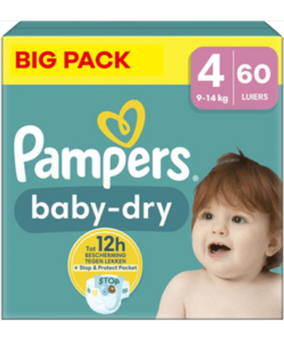 Pampers Baby Dry  luiers maat 4 - 60 stuks