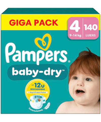 Pampers Baby Dry  luiers maat 4 - 140 stuks
