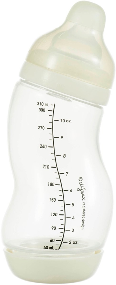 Difrax Brede S-fles - 310 ml - Crème - Anti Colic tegen krampjes