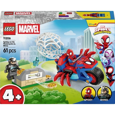 LEGO® MARVEL SUPER HEROES 11206 Spidey op motorfiets versus Rhino (11206)