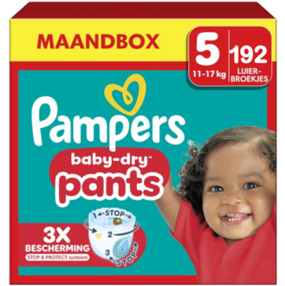 Pampers Baby Dry Pants  luierbroekjes maat 5 - 192 stuks