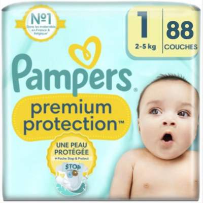 Pampers Premium Protection  luiers maat 1 - 88 stuks