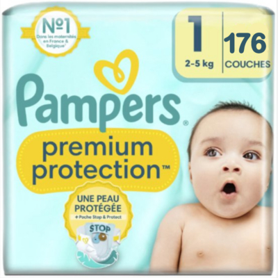 Pampers Premium Protection  luiers maat 1 - 176 stuks