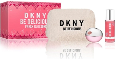 DKNY Fresh Blossem geschenkset - Eau de parfum 100 ml + body lotion 125 ml + toilettasje - Damesparfum