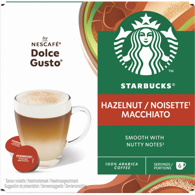 Starbucks Dolce gusto compatible hazelnut Dolce Gusto compatible koffiecups 12 stuks