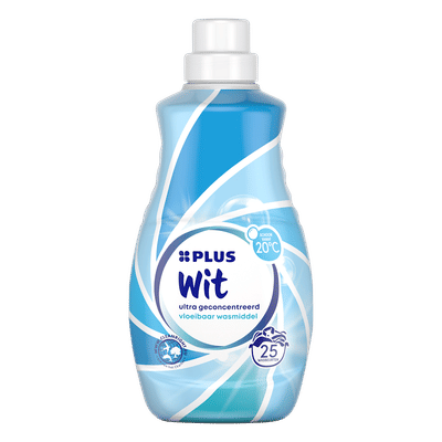 PLUS Vloeibaar wasmiddel witte was - 25 wasbeurten