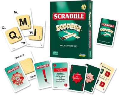 Scrabble - Kaartspel - Gezelschapsspel voor Familie - Reisspel formaat
