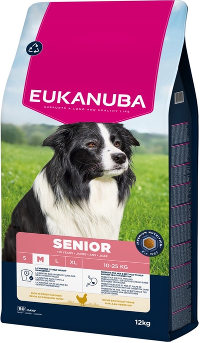 Eukanuba Senior Medium Breed Kip - Hondenbrokken - 12 kg hondenbrokken