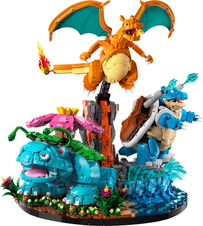 LEGO Venusaur, Charizard en Blastoise