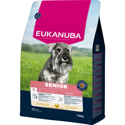Eukanuba Senior Small kip hondenvoer 7,5 kg - hondenbrokken
