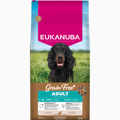 Eukanuba Grain Free Adult met Wild 12kg - Dubblepak : 2 x 12 kg - hondenbrokken