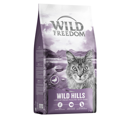 Wild Freedom Adult "Wild Hills" met Eend Kattenvoer - 2 kg - kattenbrokken