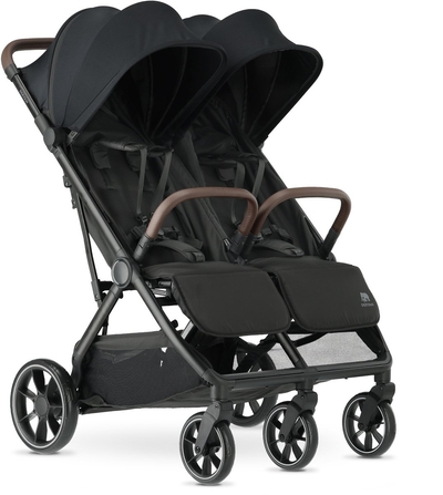 Deryan Luxe Rolo X2 XL V2 Dubbele Buggy - Duo Buggy - Zwart