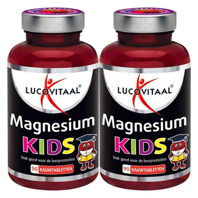 2x Lucovitaal Magnesium Kids 90 kauwtabletten