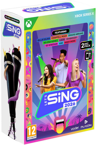 Let's Sing 2026 + 2 Microphones Xbox Series X