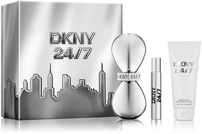 DKNY - Donna Karan 24/7 Eau de parfum 100 ml + edp 15 ml tasspray + Body lotion 100 ml - Geschenkset voor dames