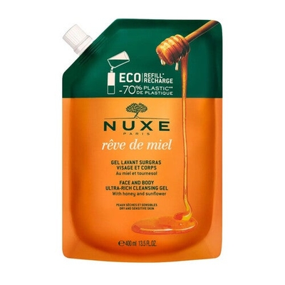 NUXE Rêve De Miel Face and Body Ultra-Rich Cleansing Gel Refill 400 ml