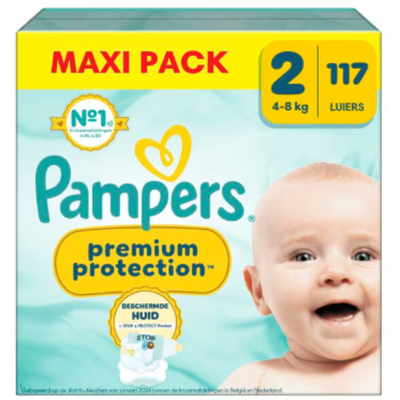 Pampers Premium Protection  luiers maat 2 - 117 stuks
