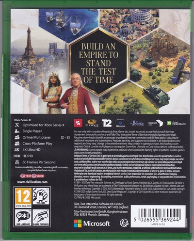 Sid Meiers Civilization VII Xbox One Xbox Series X