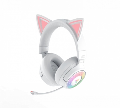 Razer Kraken Kitty V3 Pro - Draadloze Gaming Headset - 28 kHz - 7.1 Surround - 2.4 Ghz - RGB - Wit