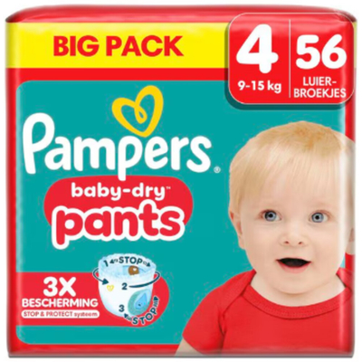 Pampers Baby Dry Pants  luierbroekjes maat 4 - 56 stuks