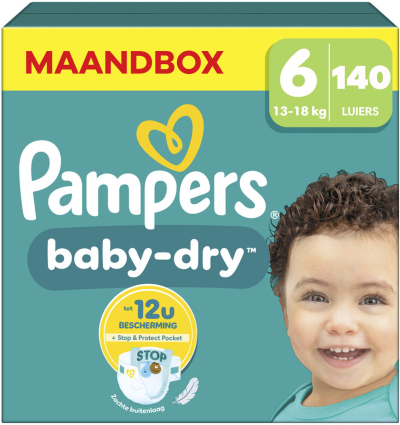Pampers Baby Dry  luiers maat 6 - 140 stuks