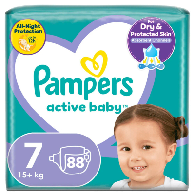 Pampers  luiers maat 7 - 88 stuks