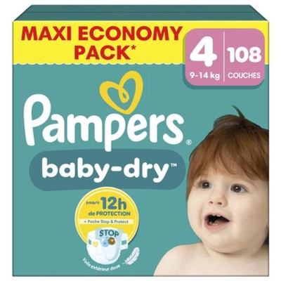 Pampers Baby Dry  luiers maat 4 - 108 stuks