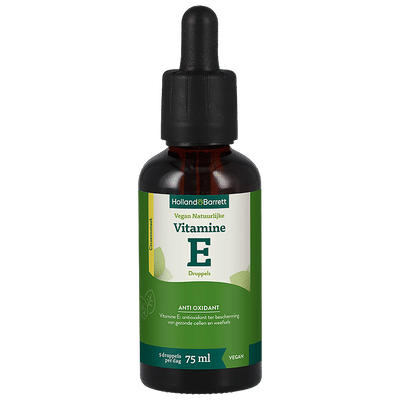 Holland & Barrett Vegan Natuurlijke Vitamine E Druppels - 75 ml