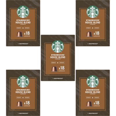 Starbucks Nespresso house blend lungo 5-pack Nespresso compatible koffiecups 5 stuks
