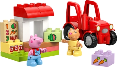 LEGO DUPLO Peppa Big Tractor en Marktkraam Dieren Speelgoed voor Peuters - 10468