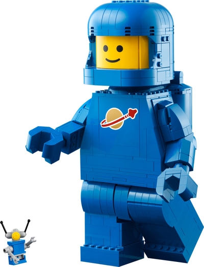 LEGO Grote blauwe minifiguur van een astronaut
