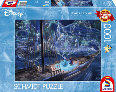 Schmidt Spiele - Thomas Kinkade - Disney Frozen liefde en magie, 1000 stukjes