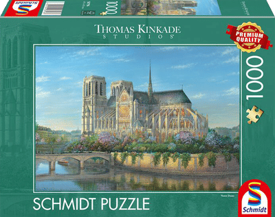 Schmidt Spiele- Thomas Kinkade - Notre dame, 1000 stukjes