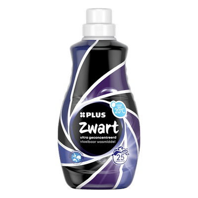 PLUS Vloeibaar wasmiddel zwarte was - 25 wasbeurten