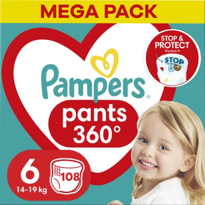 Pampers Baby Dry Pants  luierbroekjes maat 6 - 108 stuks