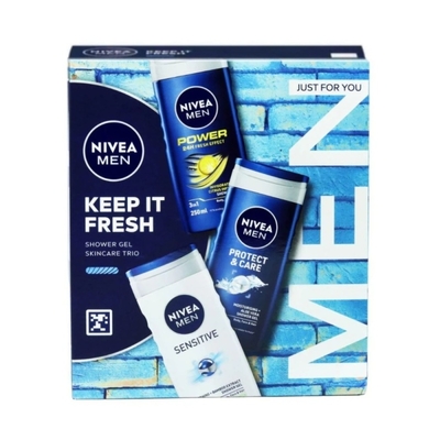 Gvph nivea men keep it fresh 3x douche 2 set